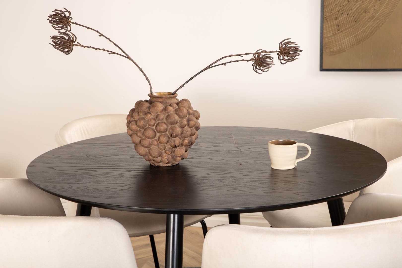 ebuy24 Essgruppe DippØ115BLBL Essgruppe Esstisch schwarz und 4 Beri, (5-tlg günstig online kaufen