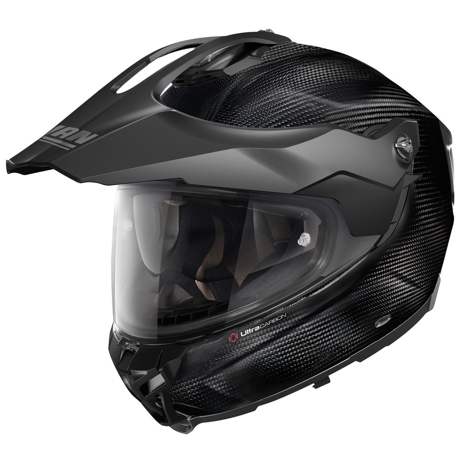 NOLAN Motorradhelm Nolan X-552 Ultra Carbon Puro N-Com matt carbon Adventure Helm L (1er Set), motorradhelm