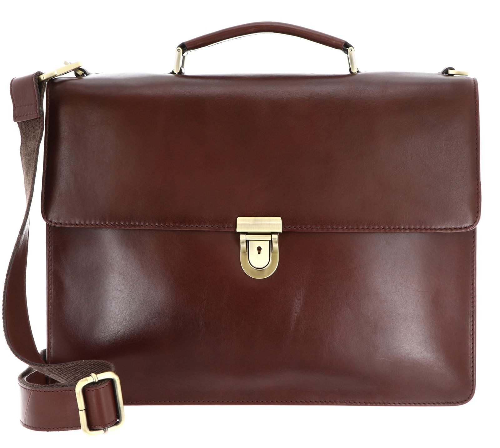 Leonhard Heyden Aktentasche Aktenmappe 2 Fächer 5251 (Set, 2-tlg), aus echtem Rindsleder