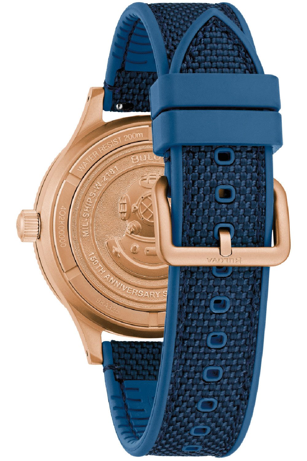 Bulova Automatikuhr Automatic Mil-Ships Special Edition Dunkelblau