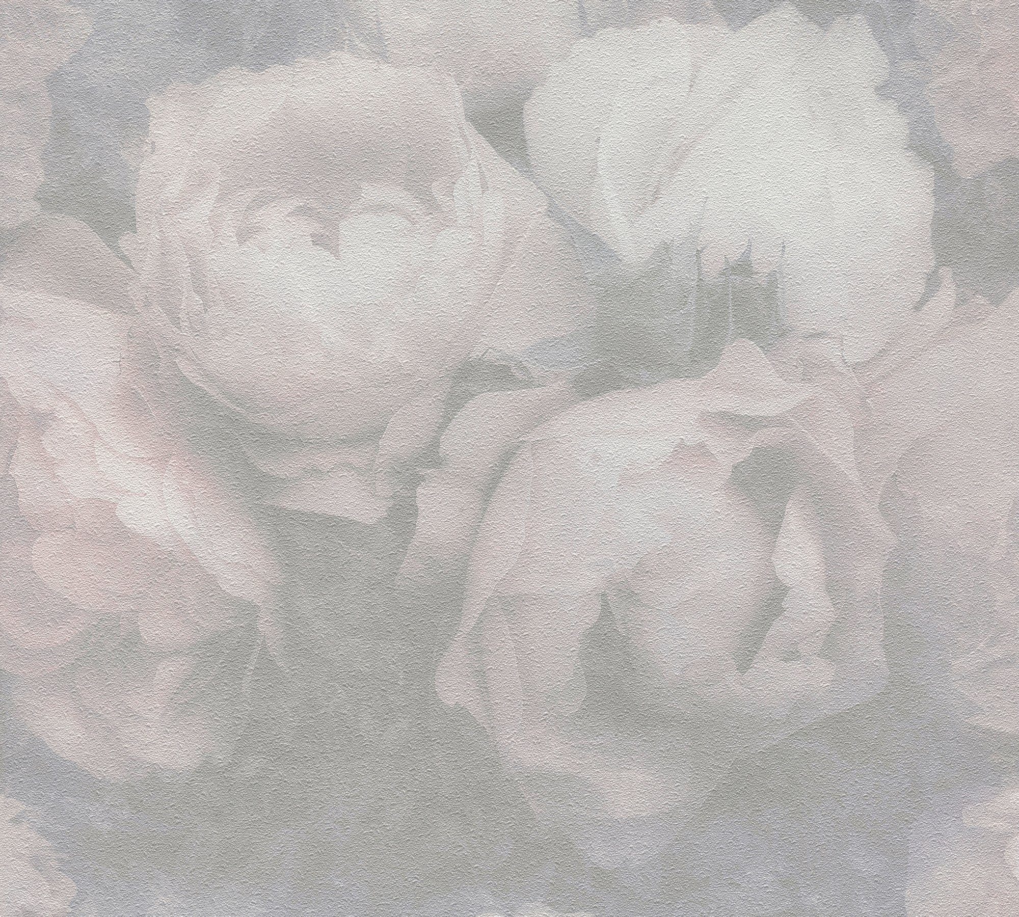 Blumen living New Dream Création floral, mit weiß walls Romantic Vliestapete romantischen Rosen, Tapete Walls A.S.