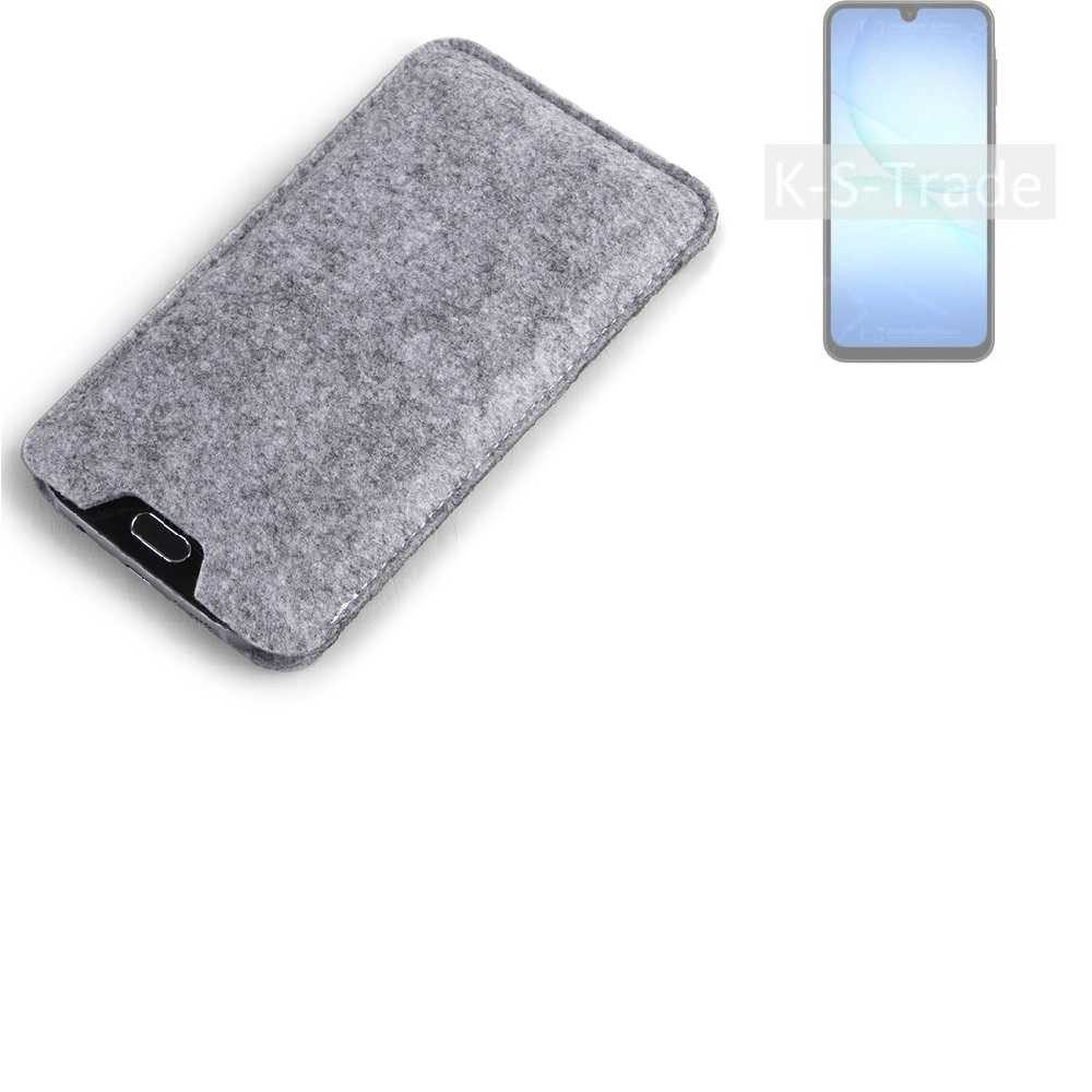 K-S-Trade Handyhülle für Samsung Galaxy A17 5G, Filz Handyhülle Schutzhülle Filztasche Filz Tasche Case Sleeve