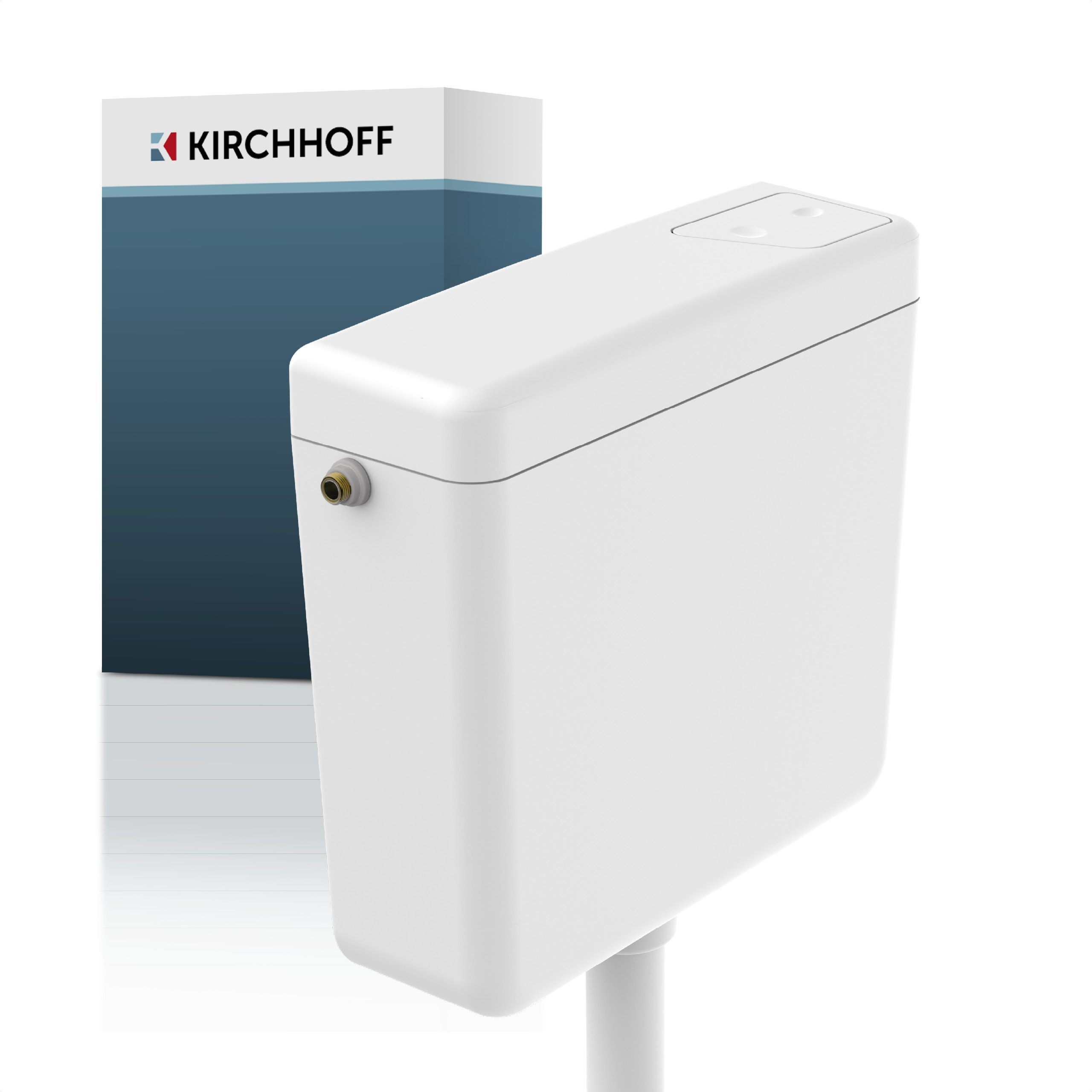 Kirchhoff Spülkasten Spülkasten 1000, Weiß, mit Spartaste, 6-9 l