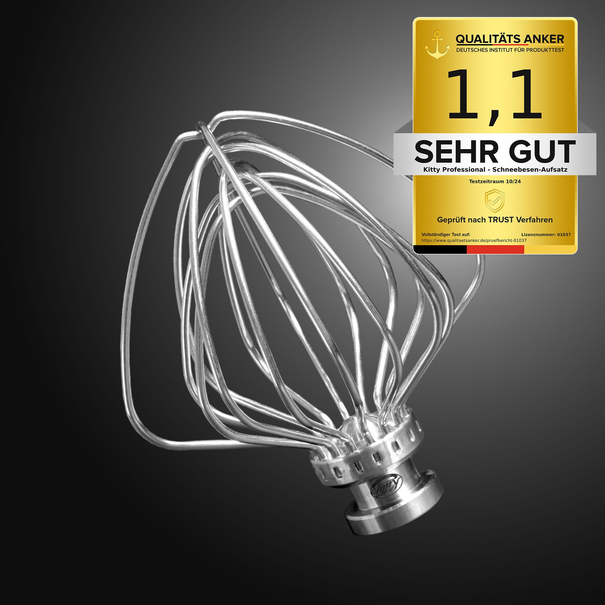 Schneebesen-Rührelement Kitty Professional Profi-Schneebesen kompat. mit KitchenAid 4,3 & 4,8L