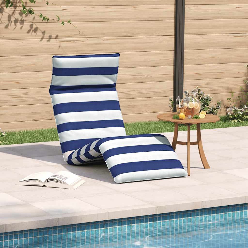 vidaXL Gartenliege Sonnenliege Klappbar Blau und günstig online kaufen