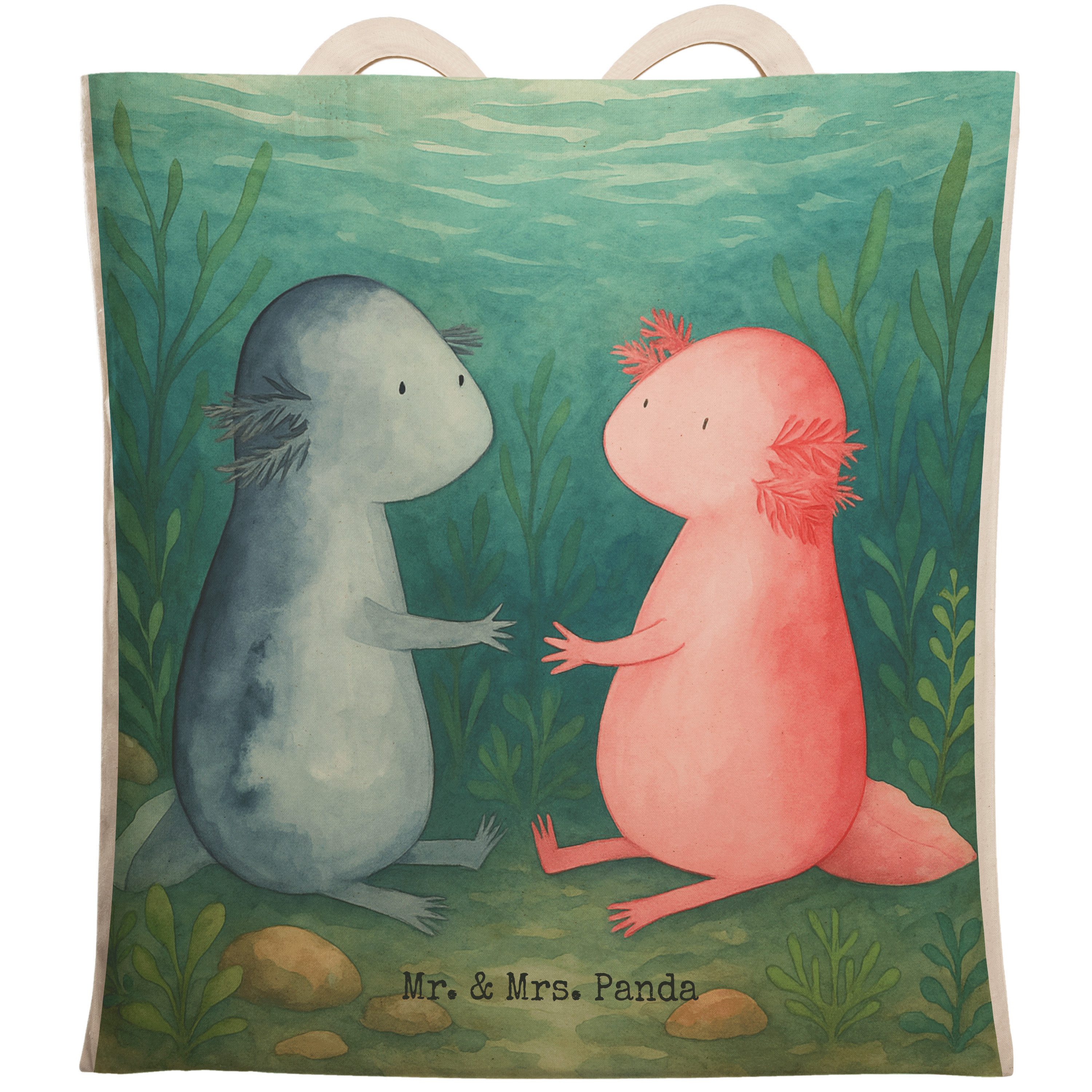 Tragetasche Axolotl Liebe Design