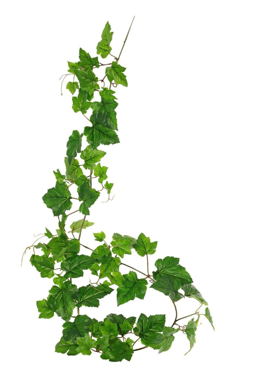 Kunstgirlande Deko Weinreben Girlande LAHELA, Eco Collection, grün, 160cm Weinrebe, artplants, Höhe 160.0 cm