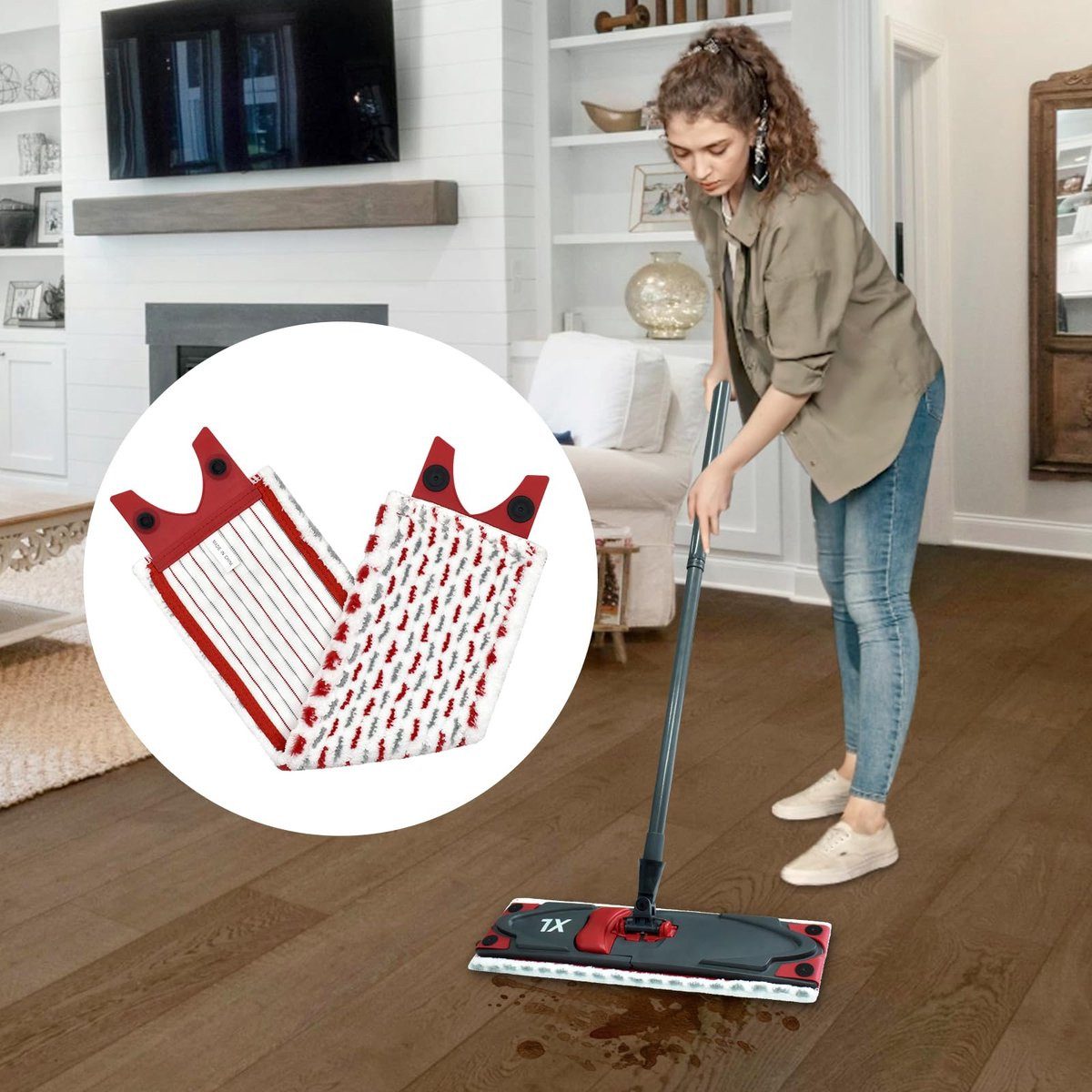 Kraftverdia 5er Pack Microfaser-Bezüge für Vileda Ultramax XL Mikrofaserpad – Bild 3 von 5