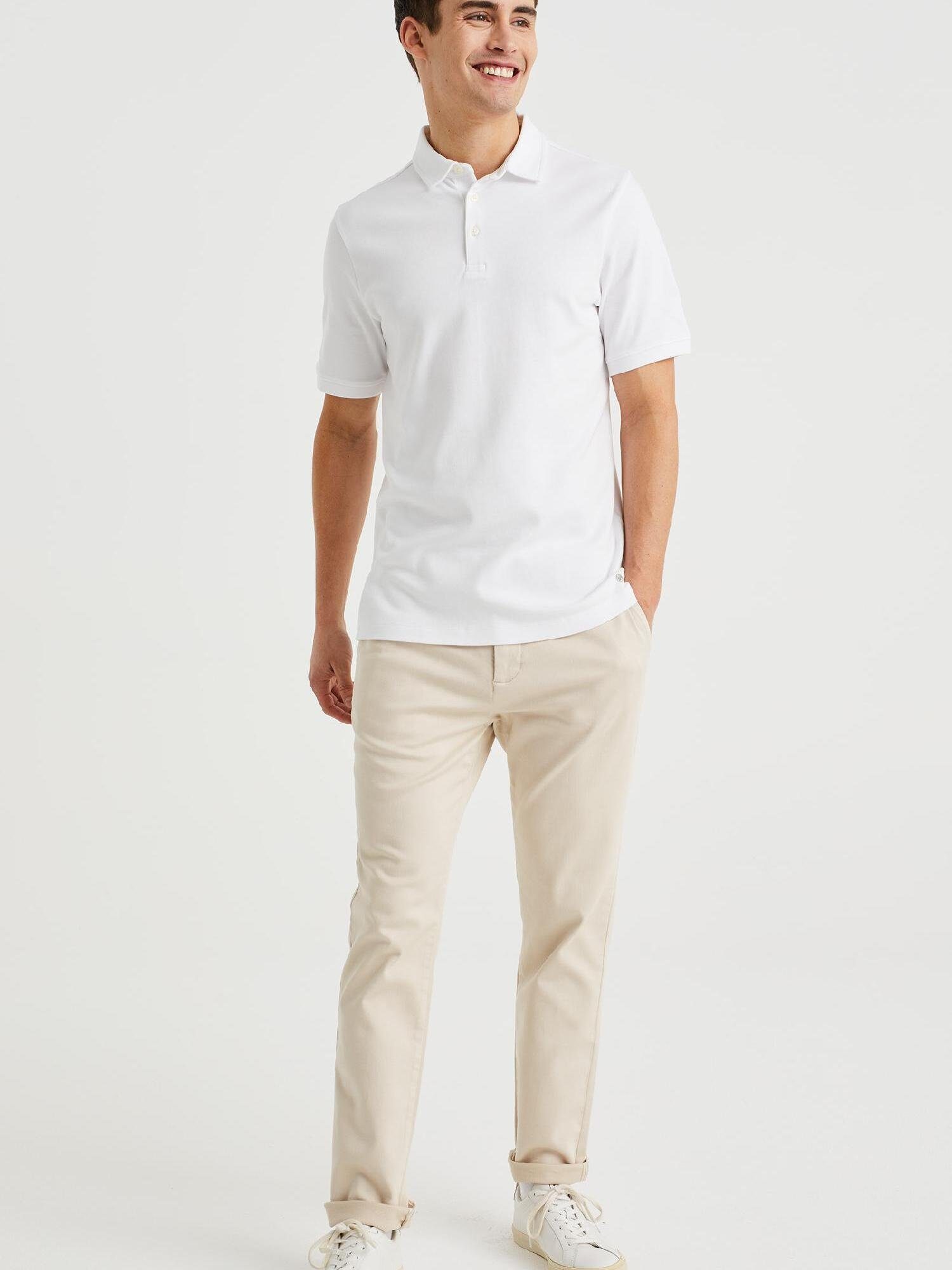 Poloshirt (1-tlg) Weiß WE Fashion