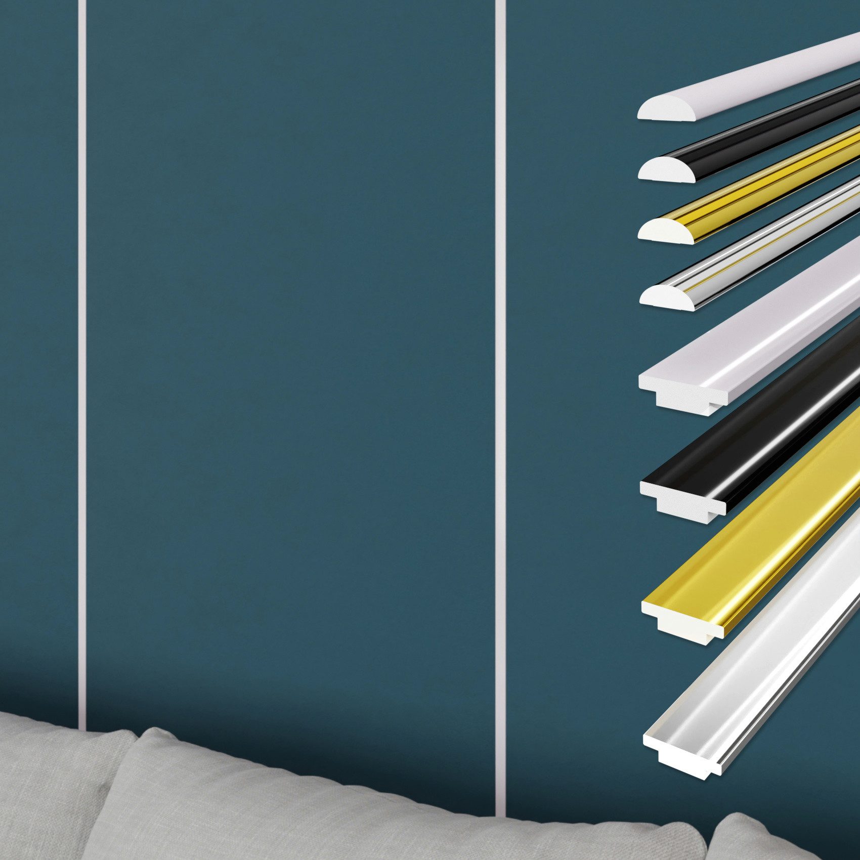 Hexim Isoliertapete, (selbstklebende flexible Zierleiste 3M Randleiste für günstig online kaufen