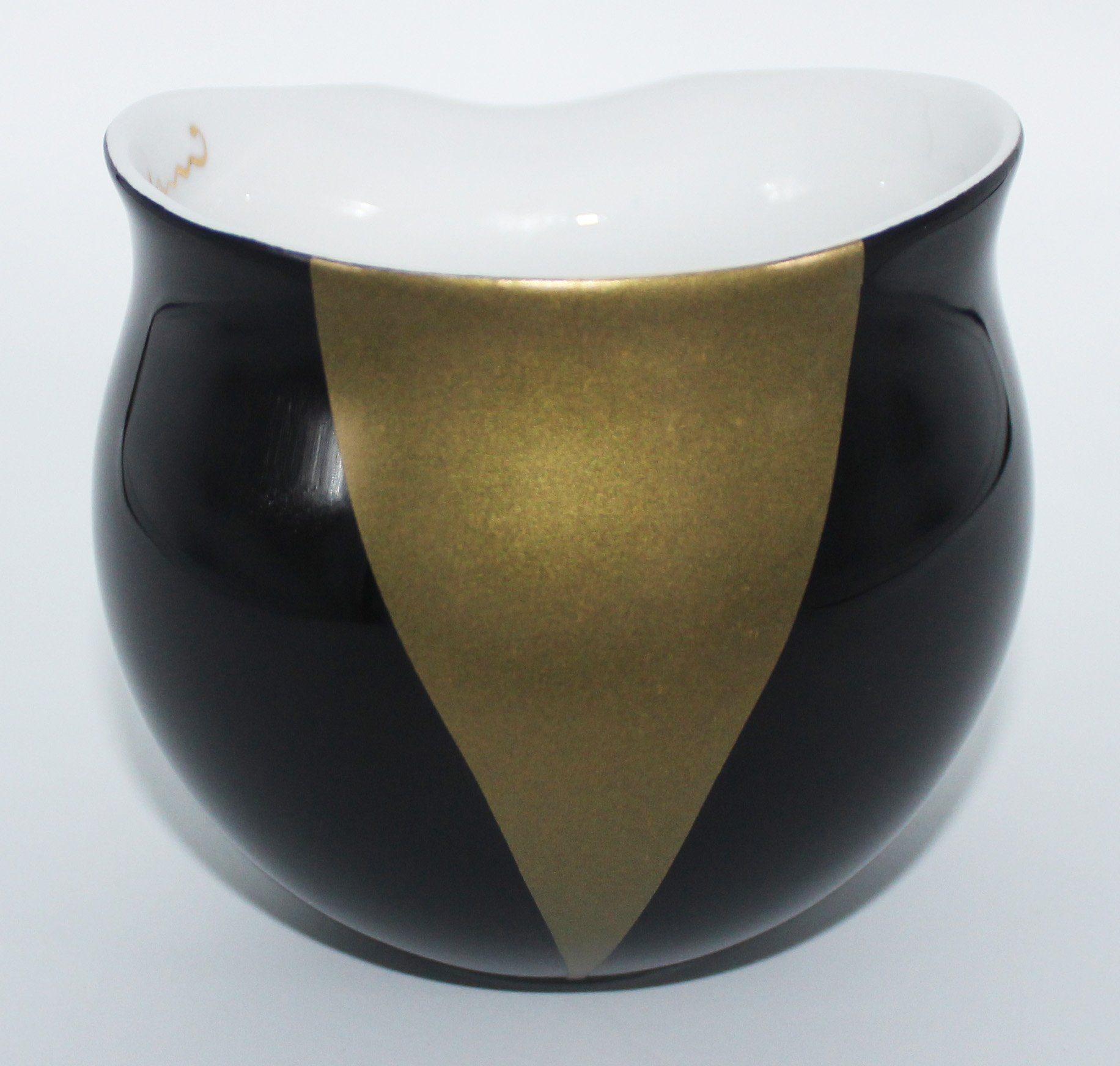 Colani Tasse Becher Kaffeetasse Arrow schwarz - gold Porzellan 260ml, 1-tlg., Porzellan, Colani Schriftzug, im Geschenkkarton