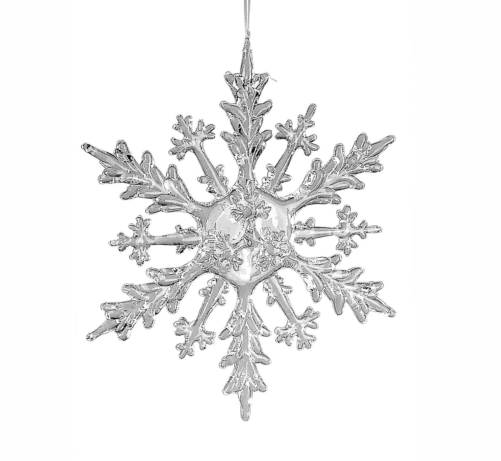 formano Weihnachtsfigur Eiskristall-Hänger 20 cm Acryl Schneeflocke - Trans günstig online kaufen