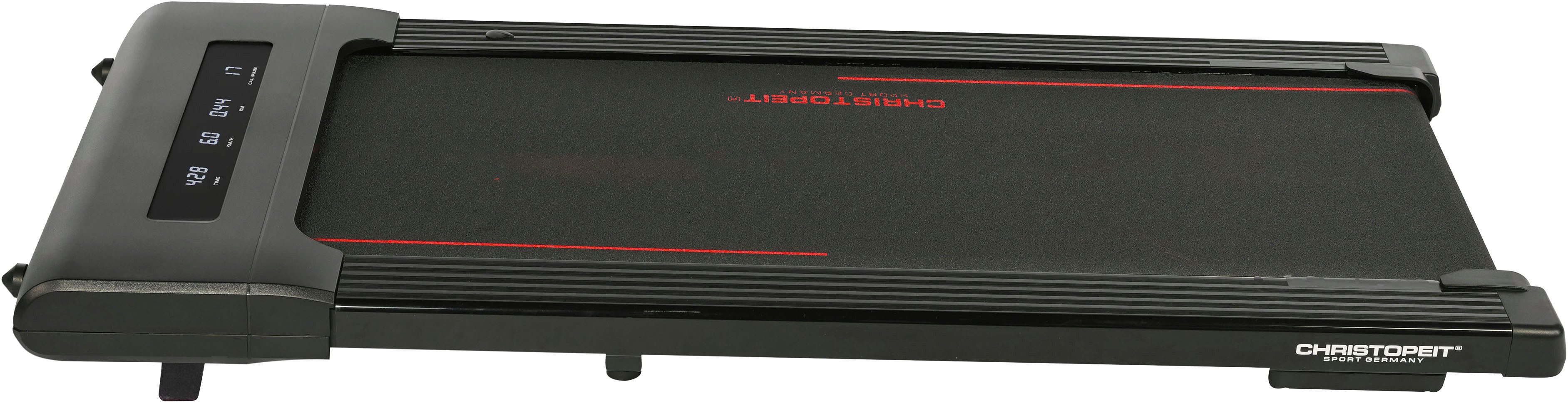 Christopeit Sport® Laufband Walking Pad 4.1 (Aufstellfüße "Stand Up Support" für vertikale Wand-Lagerung), bis max. 6 km/h, 120 kg max. Benutzergewicht