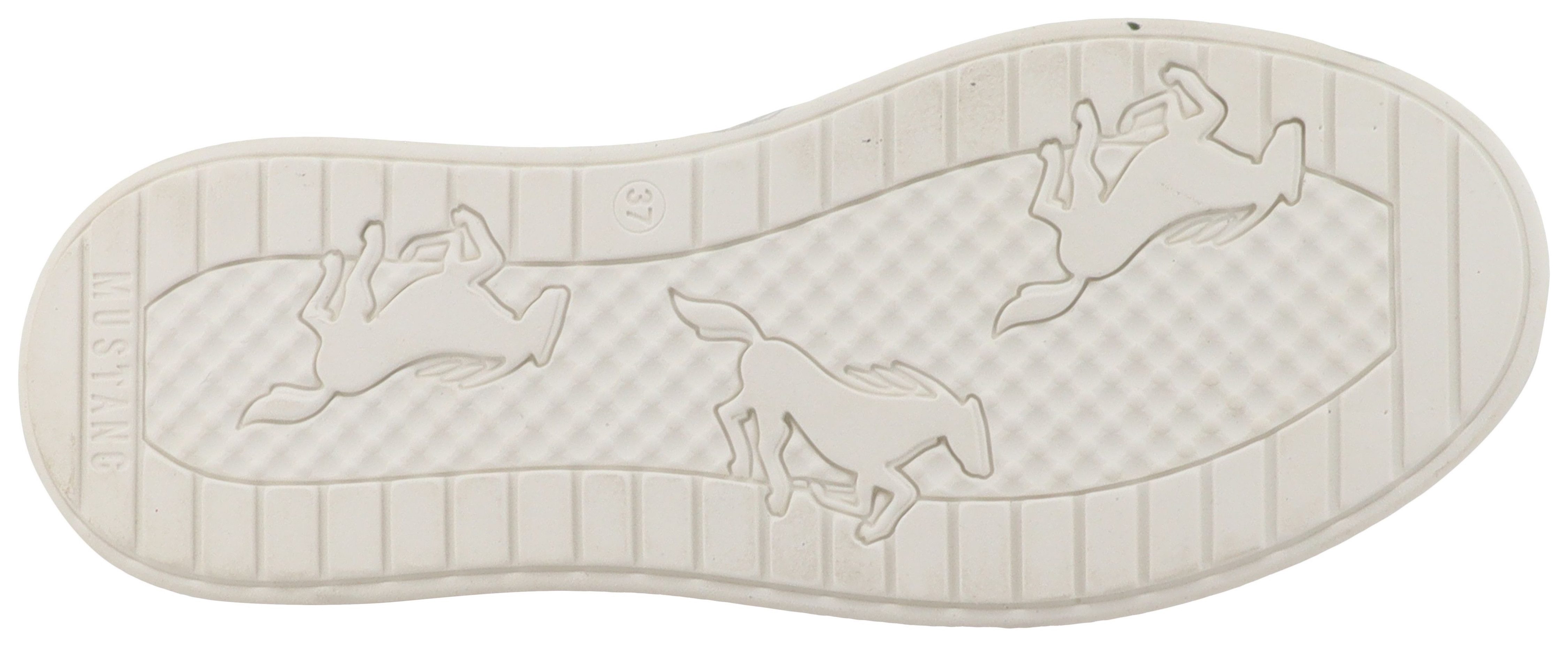Mustang Shoes Noralie Sneaker Freizeitschuh, Halbschuh, Schnürschuh mit seitlichem Reißverschluss