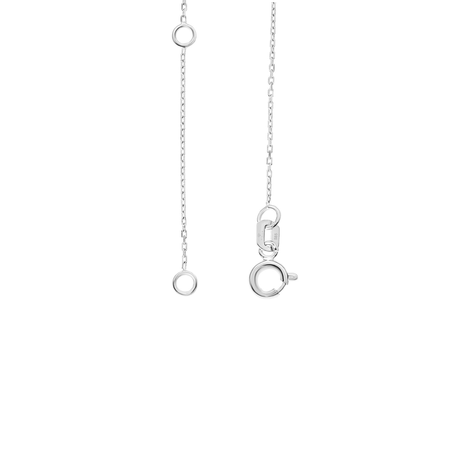 Stella-Jewellery Collier 585er Weißgold Halsketten Engel günstig online kaufen