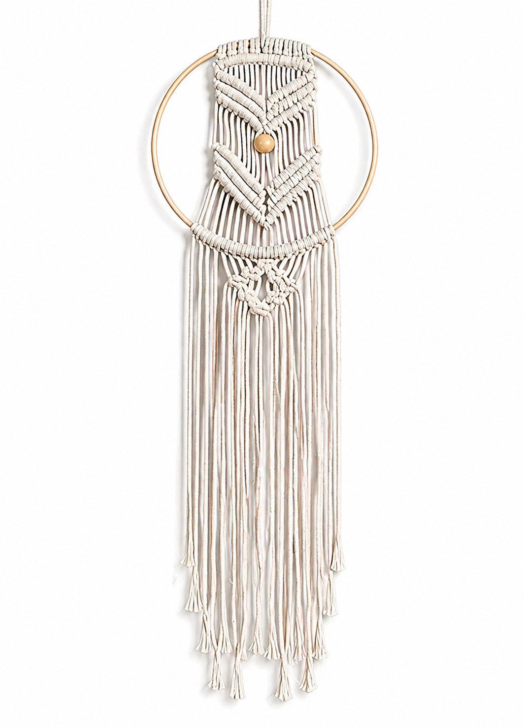 H-basics Wanddekoobjekt Boho Wandbehang Ring Makramee (Kein Set, 1 Stück), Ring-Design mit Ornamenten 73cm. Reduzierter Preis € 22,99. Unverbindliche Preisempfehlung € 32,99, (€ 22,99 pro 1 Stk)