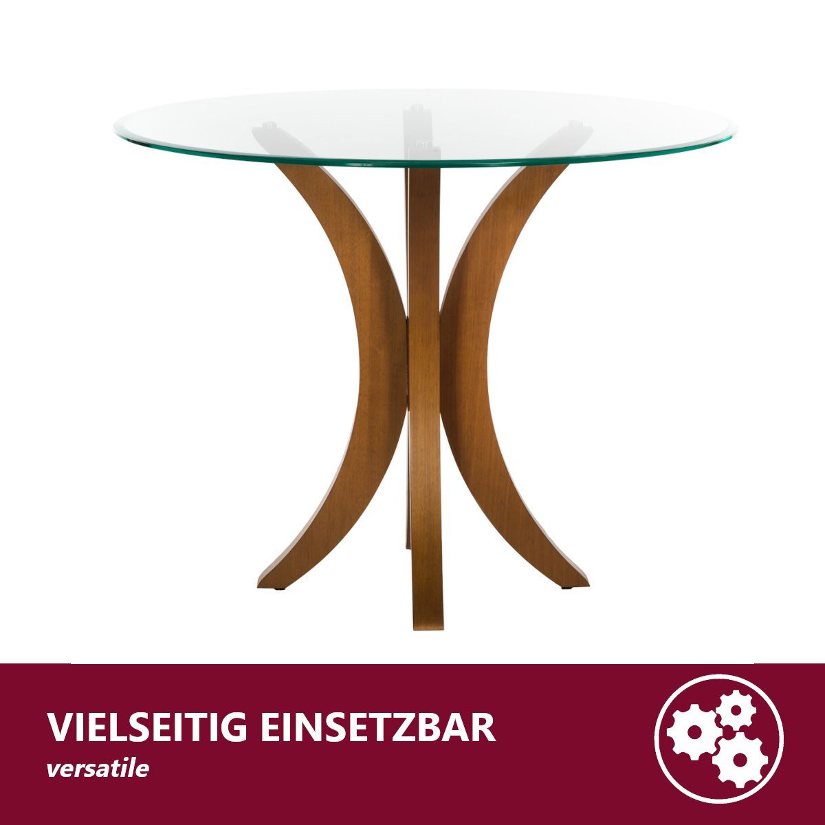 Klarglas, mit Randschliff rund Glasplatte Ø40x0,6 HOOZ Tischplatte - cm