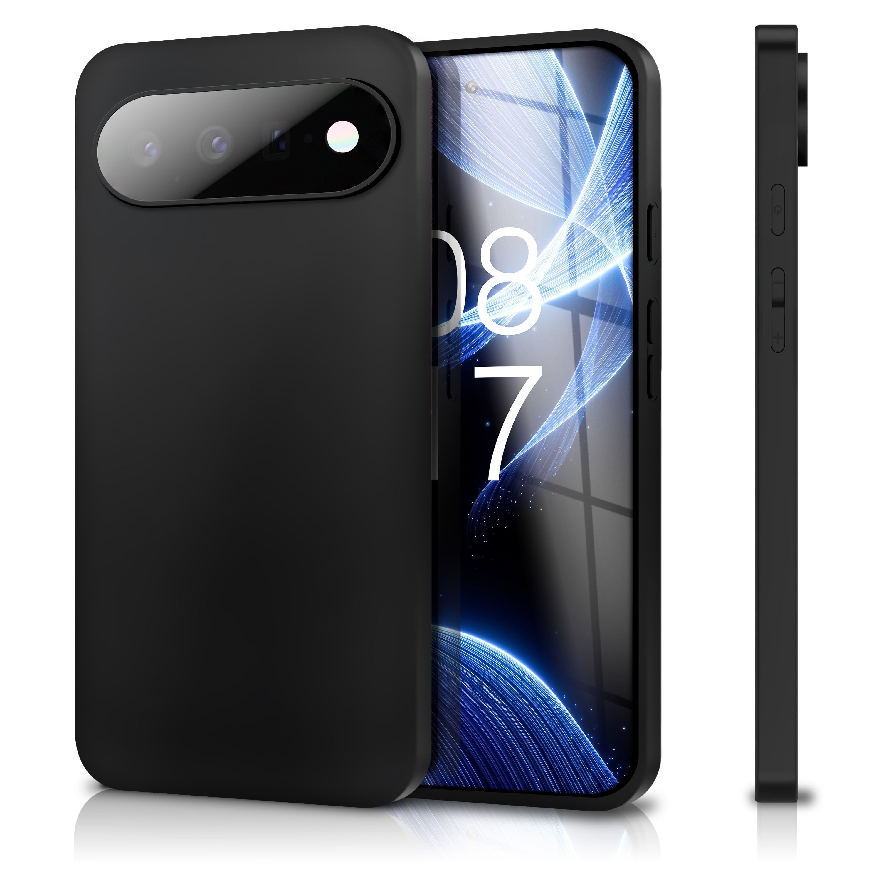 Nalia Smartphone-Hülle Google Pixel 11 16 cm (6,3 Zoll), Matte TPU Schutzhülle / 1,28mm Dünn / Staubschutz Tasten / Soft Touch