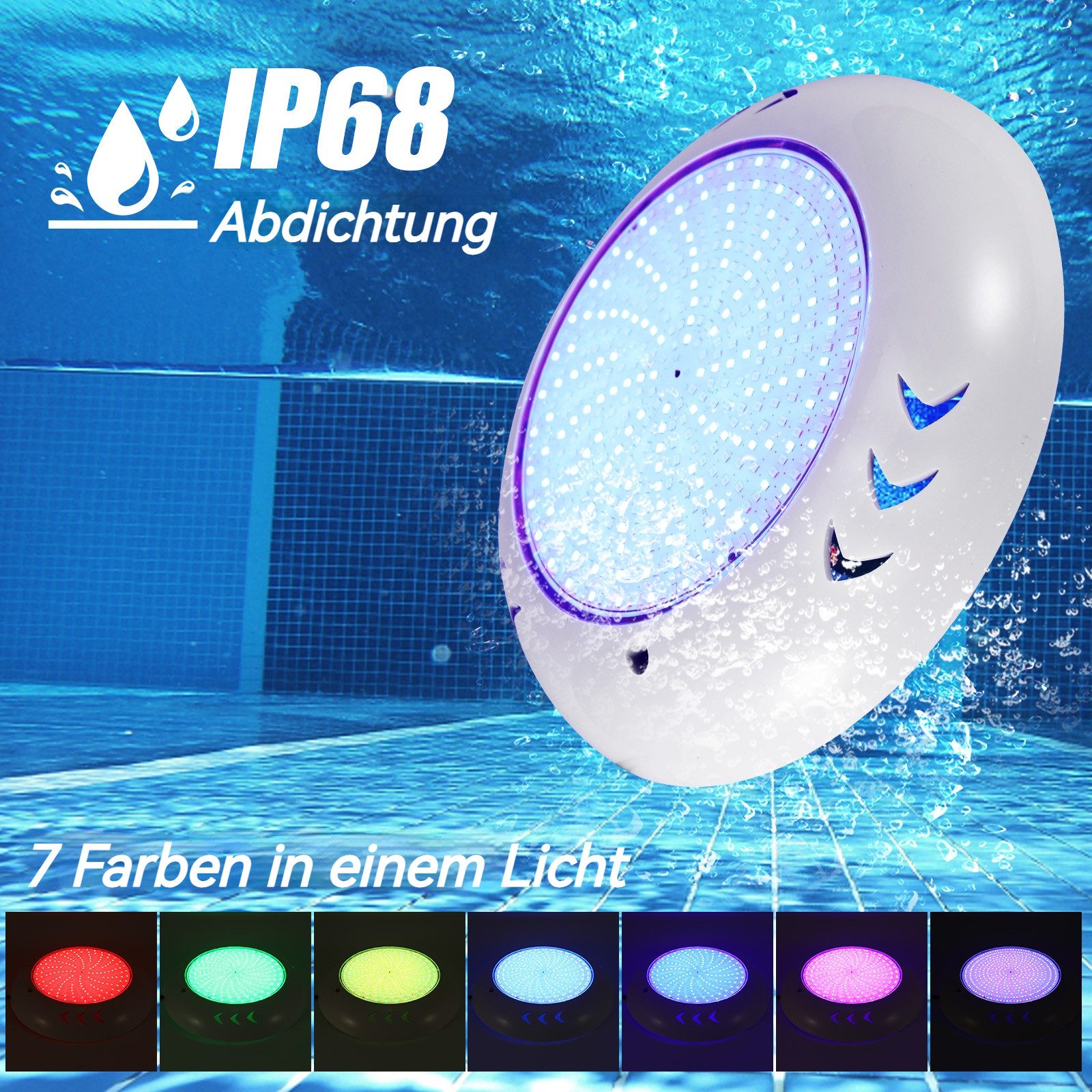 BlingBin Pool-Lampe LED Poolbeleuchtung Unterwasser 55W günstig online kaufen