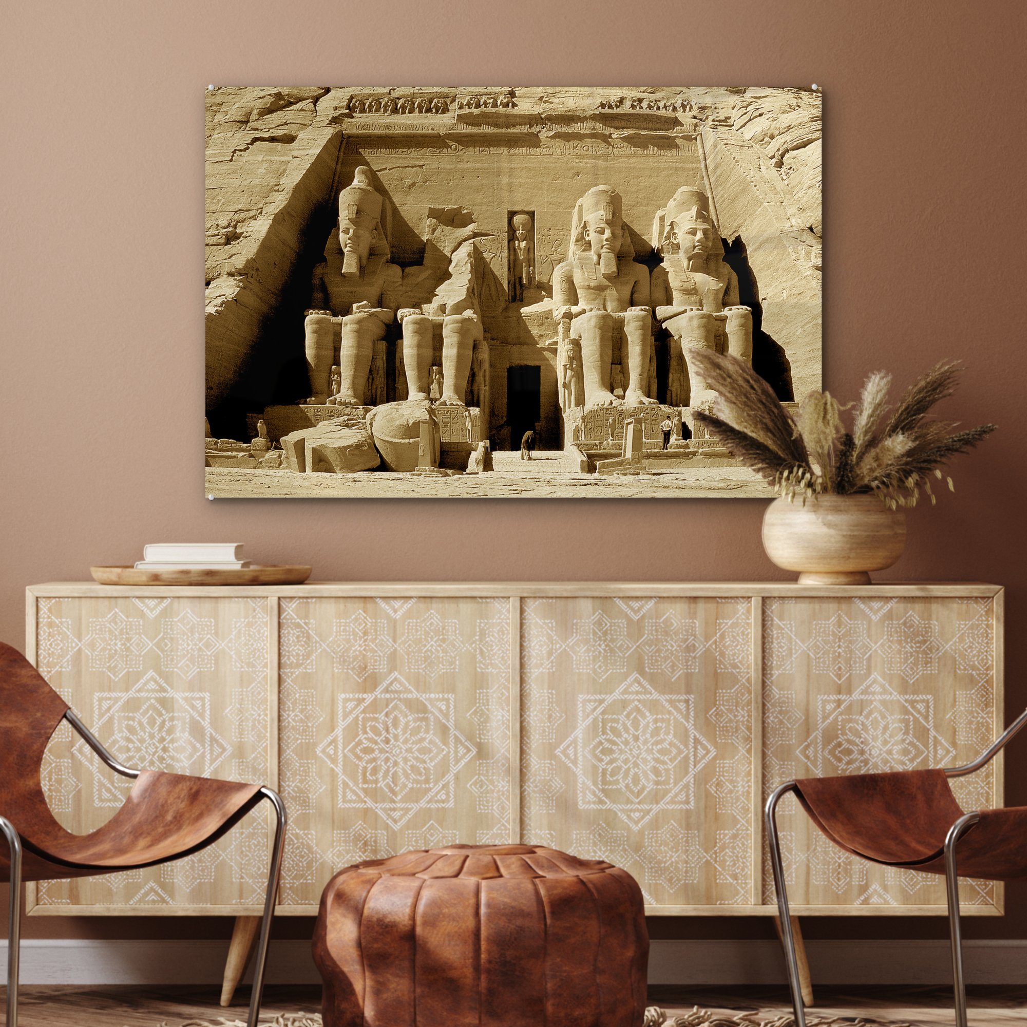 Abu Schlafzimmer & Nubien Acrylglasbilder Assuan St), Acrylglasbild Ägypten, (1 von Simbel MuchoWow in Wohnzimmer Tempel