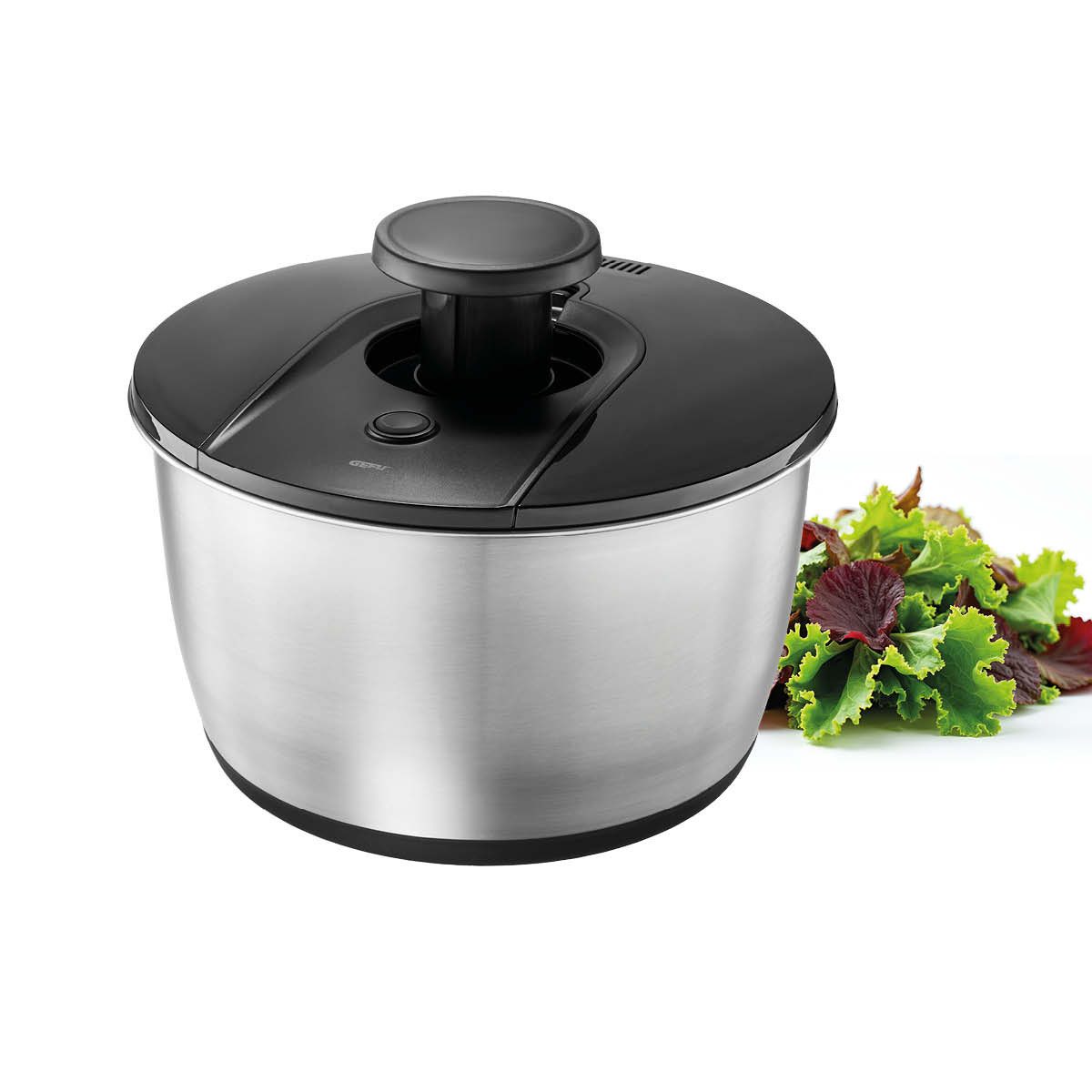 GEFU Salatschleuder Salatschleuder PUSH IT, Edelstahl, 5 L