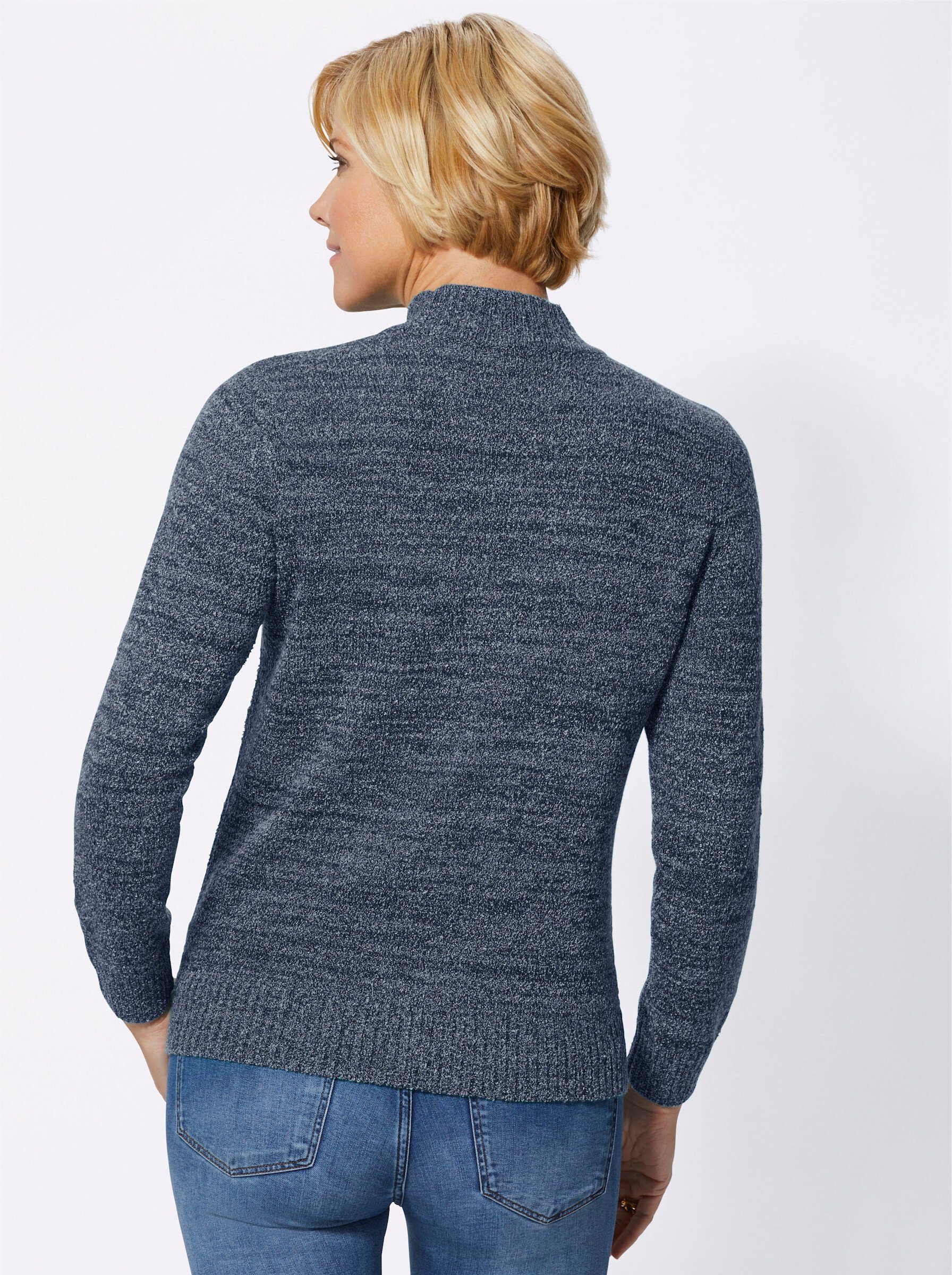 Strickpullover blau-meliert WEIDEN WITT