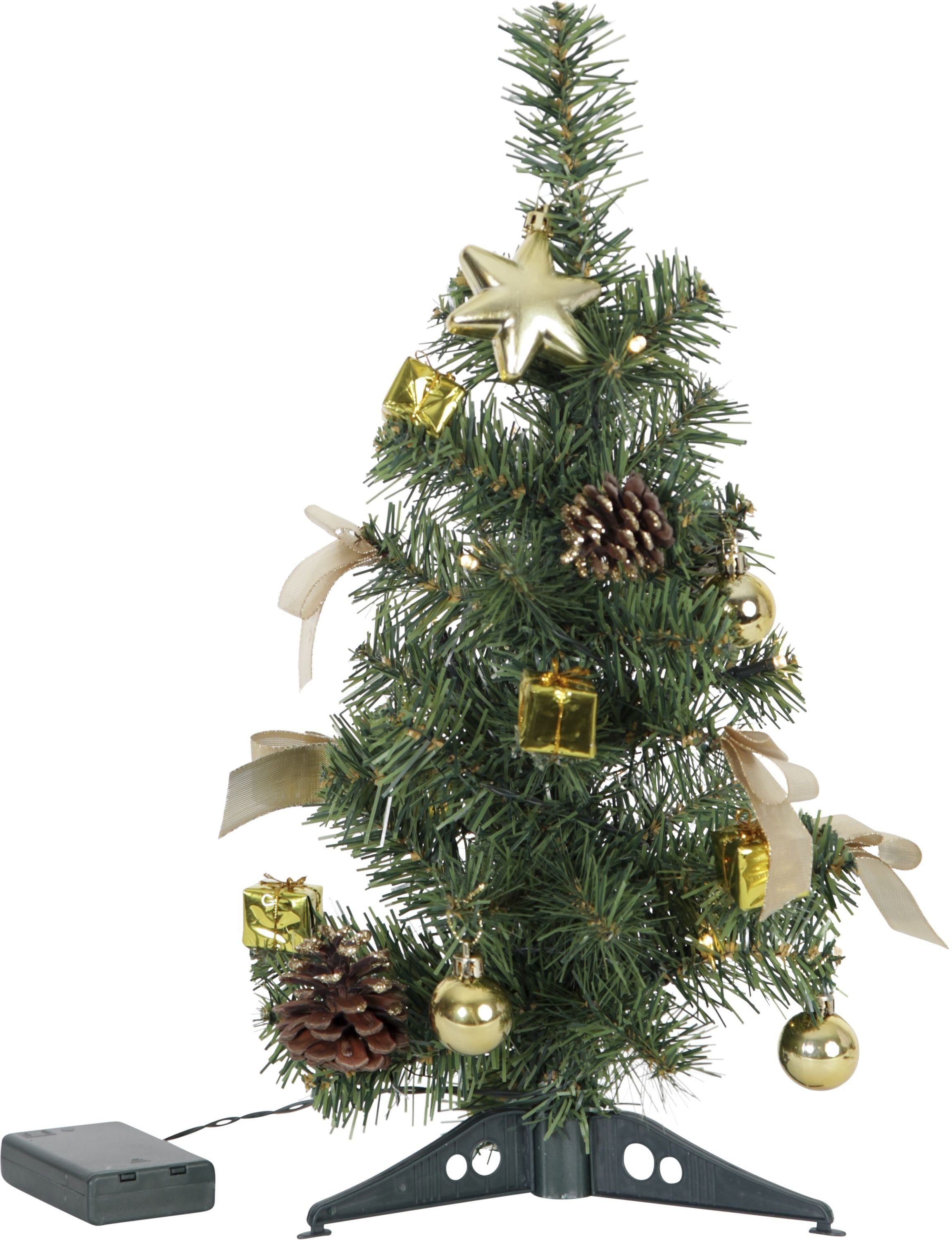 2.4 x Plastik, Weihnachtsbaum x Season cm, 2.4 Künstlicher LED-Tannenbaum"Decorage", circa" 601-05, Star Best 45 cm 4.5 Gold,