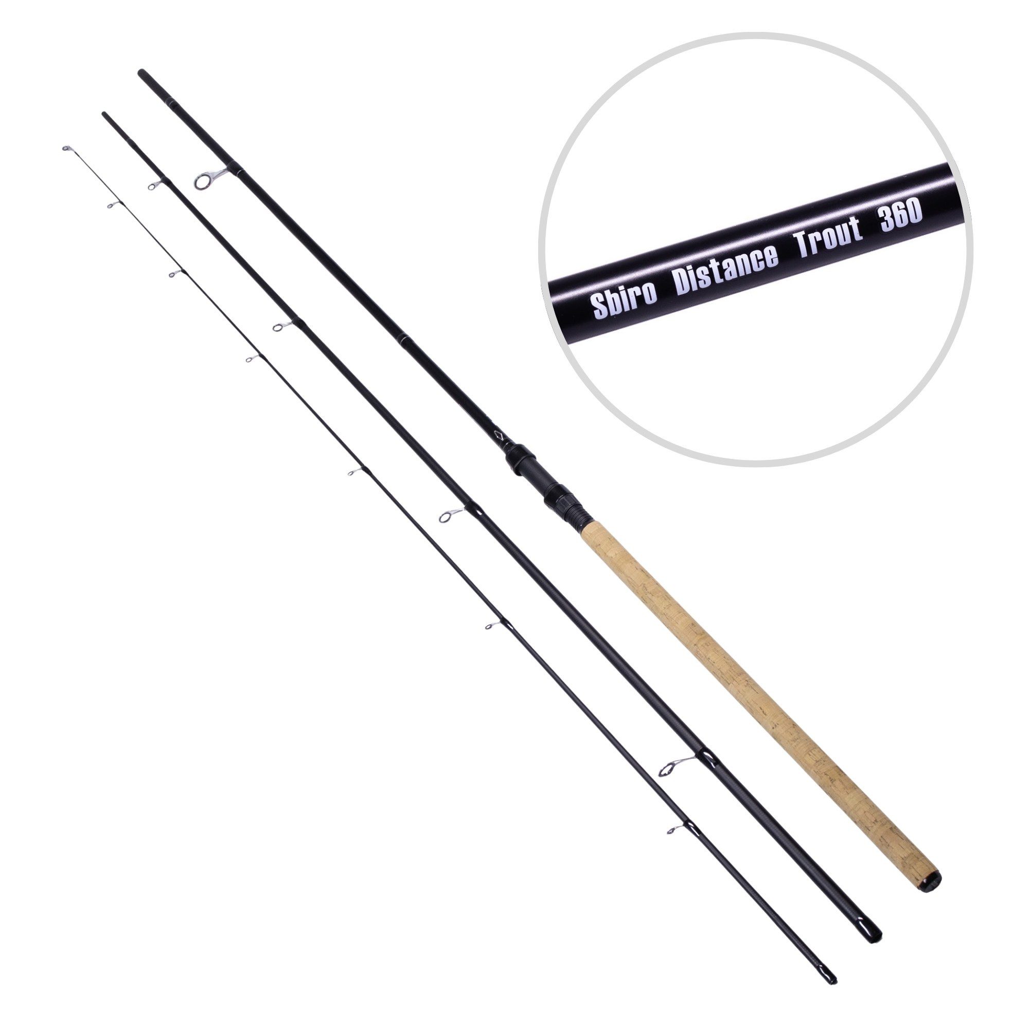 Forellenrute Sbiro Distance Trout Forellenrute 360cm 3–25 g Wurfgewicht 3-teilig