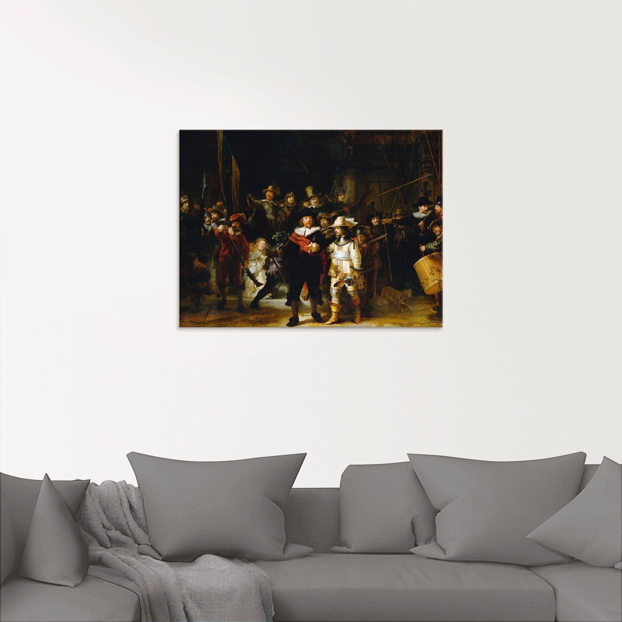 Artland Glasbild Die Nachtwache. 1642, Porträts (1 St), in verschiedenen Größen