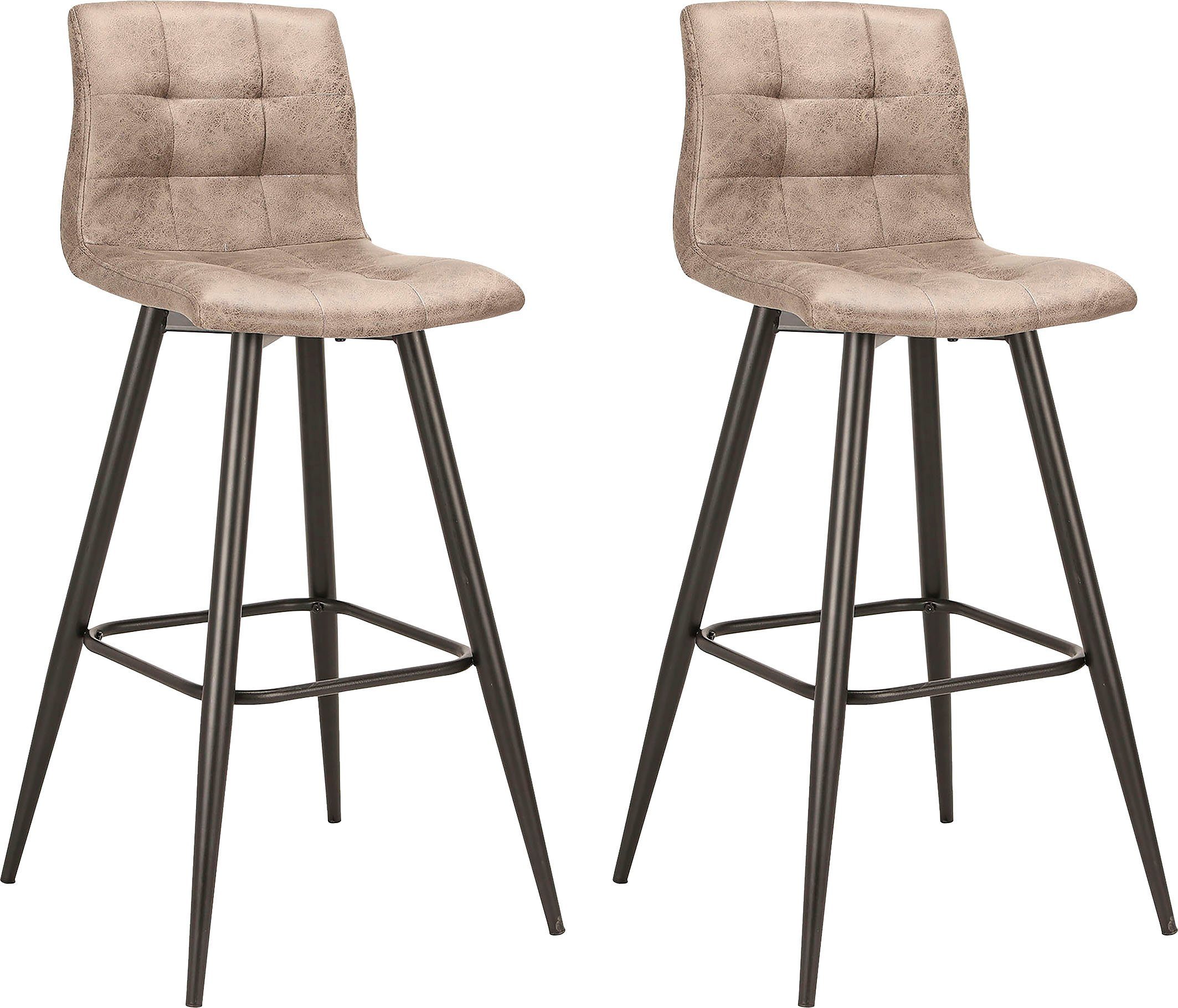 byLIVING Barhocker Simone (Set, 2 St., 2er), 2er Set, Vintage braun oder We günstig online kaufen