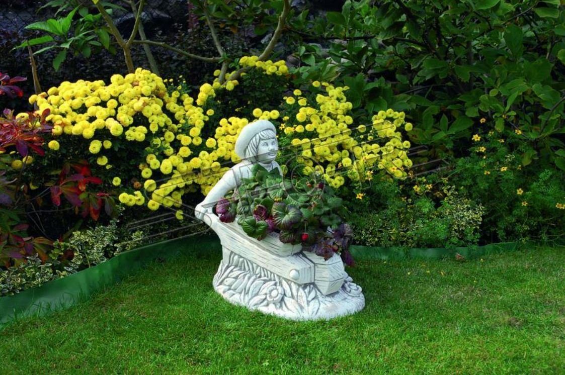 Vasen Kübel Figur Gefäss Garten Blumenkübel JVmoebel Blumentöpfe Skulptur Pflanz