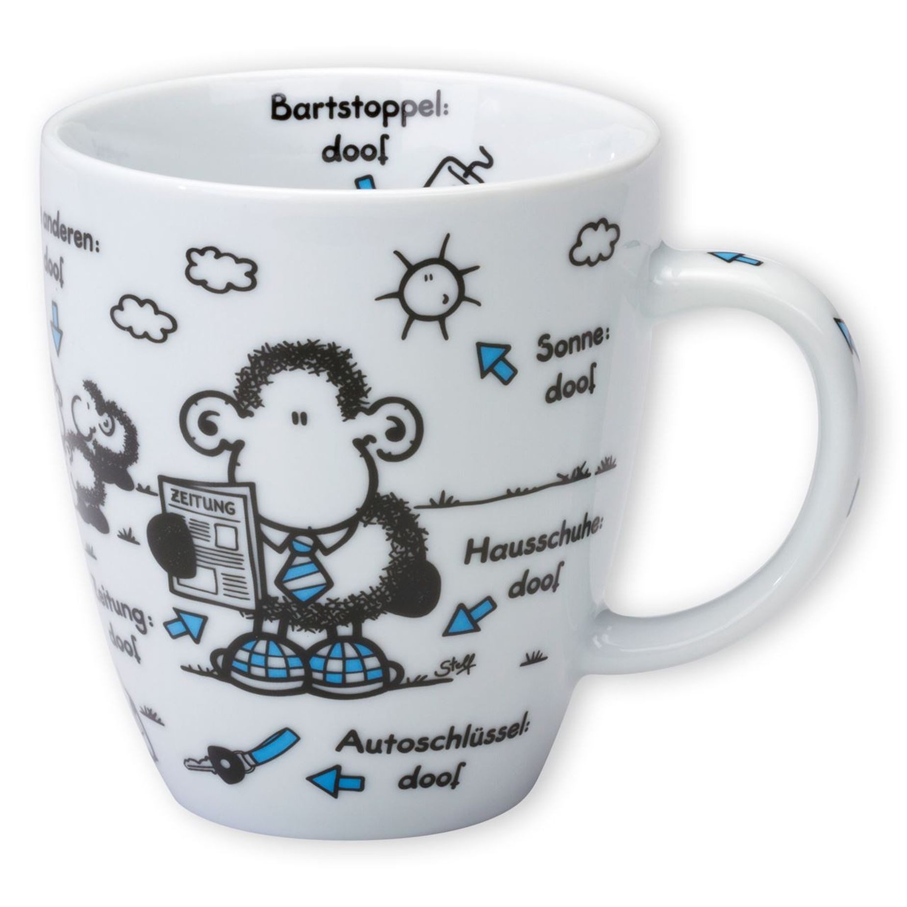 Sheepworld Tasse Sheepworld - Tasse "Ohne ... ist alles doof" 0,5l ODIAD Geschenk