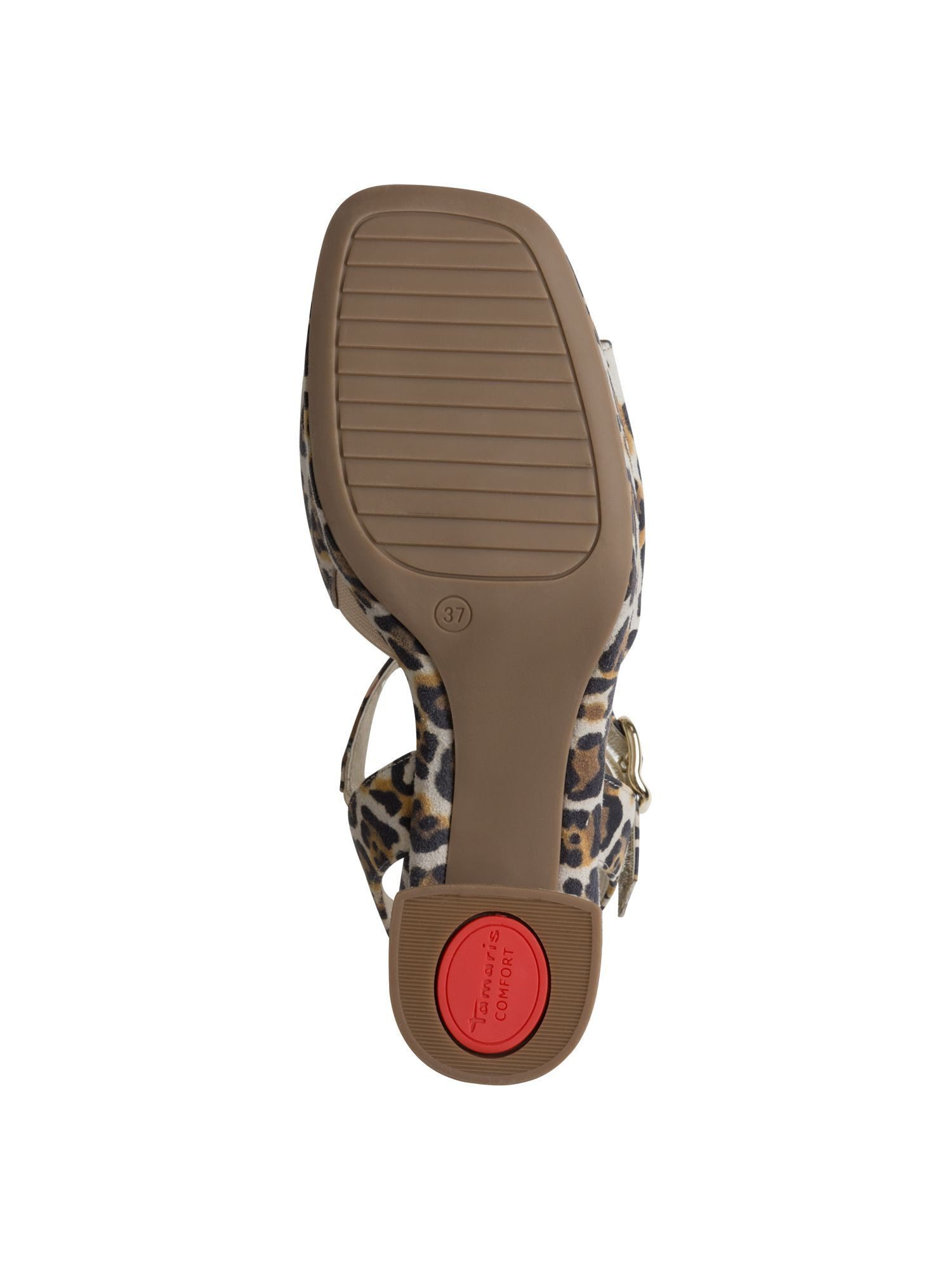 Tamaris WIDE FIT comfortFit aus Leder Blockabsatz Sandalette comfortFit