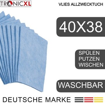 TronicXL 20 Stück Gastro Vlies Allzwecktücher Allzwecktuch Putztuch Spültuch Reinigungstuch (VLIES, 40x38 cm, 20-tlg)
