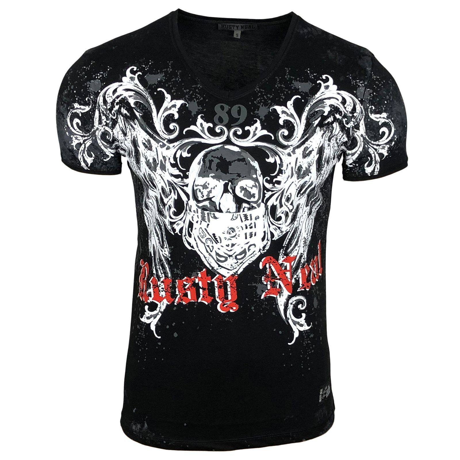 Rusty Neal T-Shirt mit coolem Frontprint