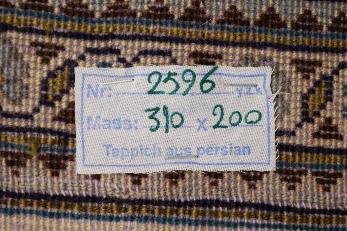 12 Orientteppich Keshan Handgeknüpfter Nain Perserteppich, Höhe: Trading, / 199x309 Orientteppich mm rechteckig,