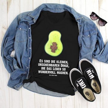 Mr. & Mrs. Panda T-Shirt Avocado mit Kern - Schwarz - Geschenk, T-Shirt, Veggie, Avokado, Avoc (1-tlg)