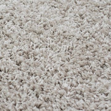 Teppich Flauschiger Teppich kuschelig warm in beige, Carpetia, rechteckig, Höhe: 33 mm