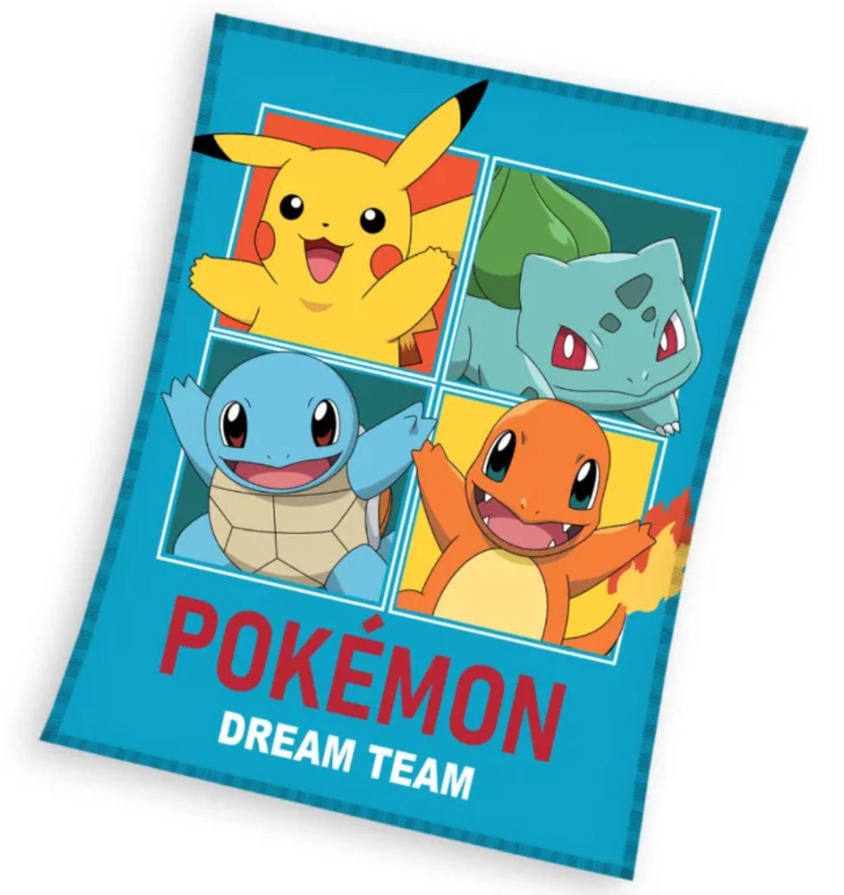 Wohndecke POKÉMON Dream Team Fleecedecke 130 x 160 cm, dickes weiches, POKÉMON, Geschenkidee für Mädchen und Jungen