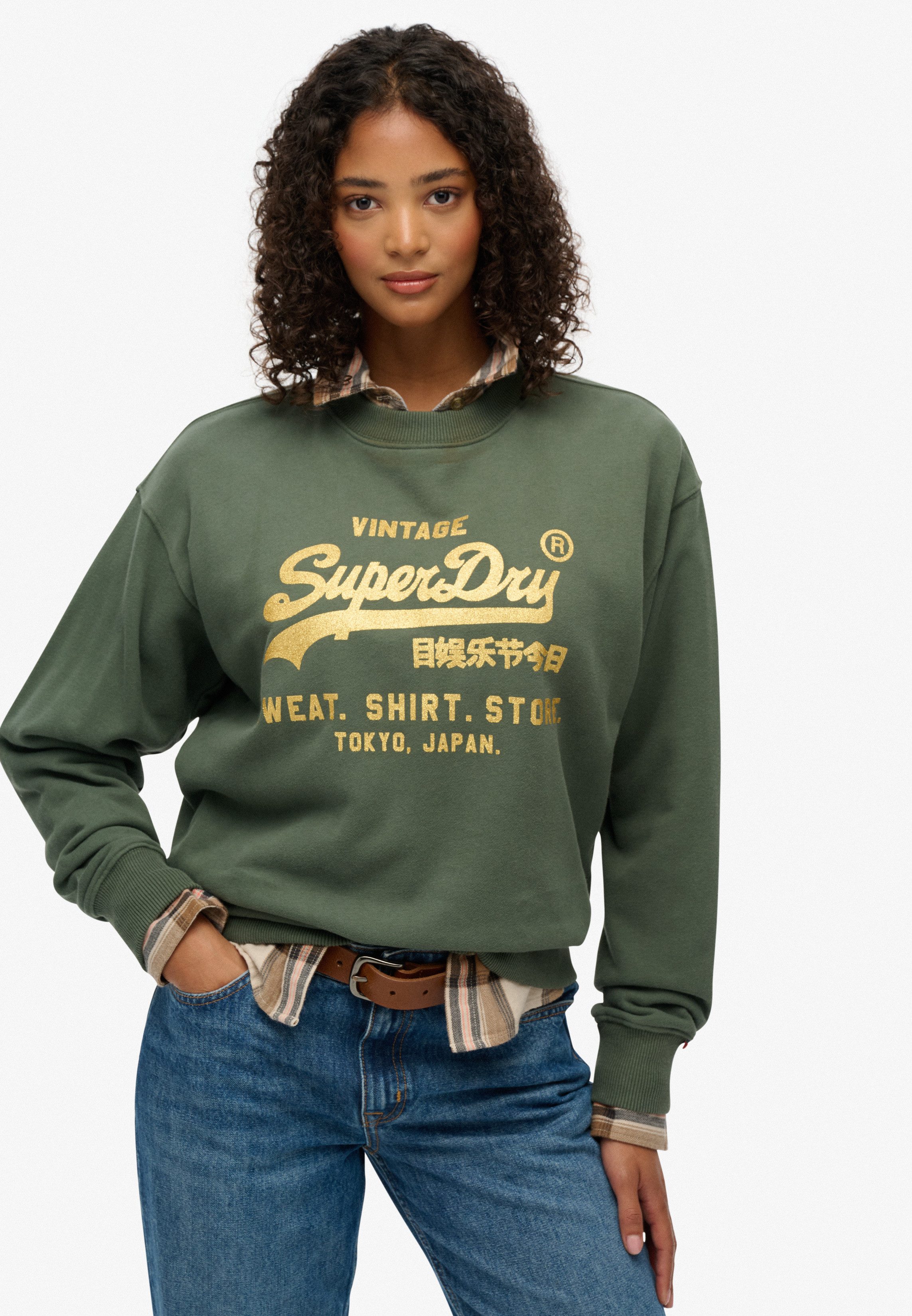 Superdry Sweatshirt EMBELLISHED VL LOOSE CREW günstig online kaufen