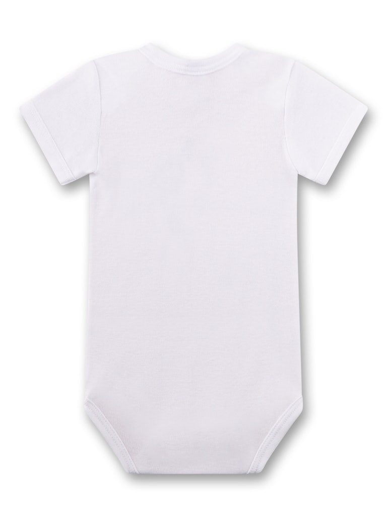Sanetta Langarmbody Baby Body Jungen aus Baumwolle – Kurzarm mit Print