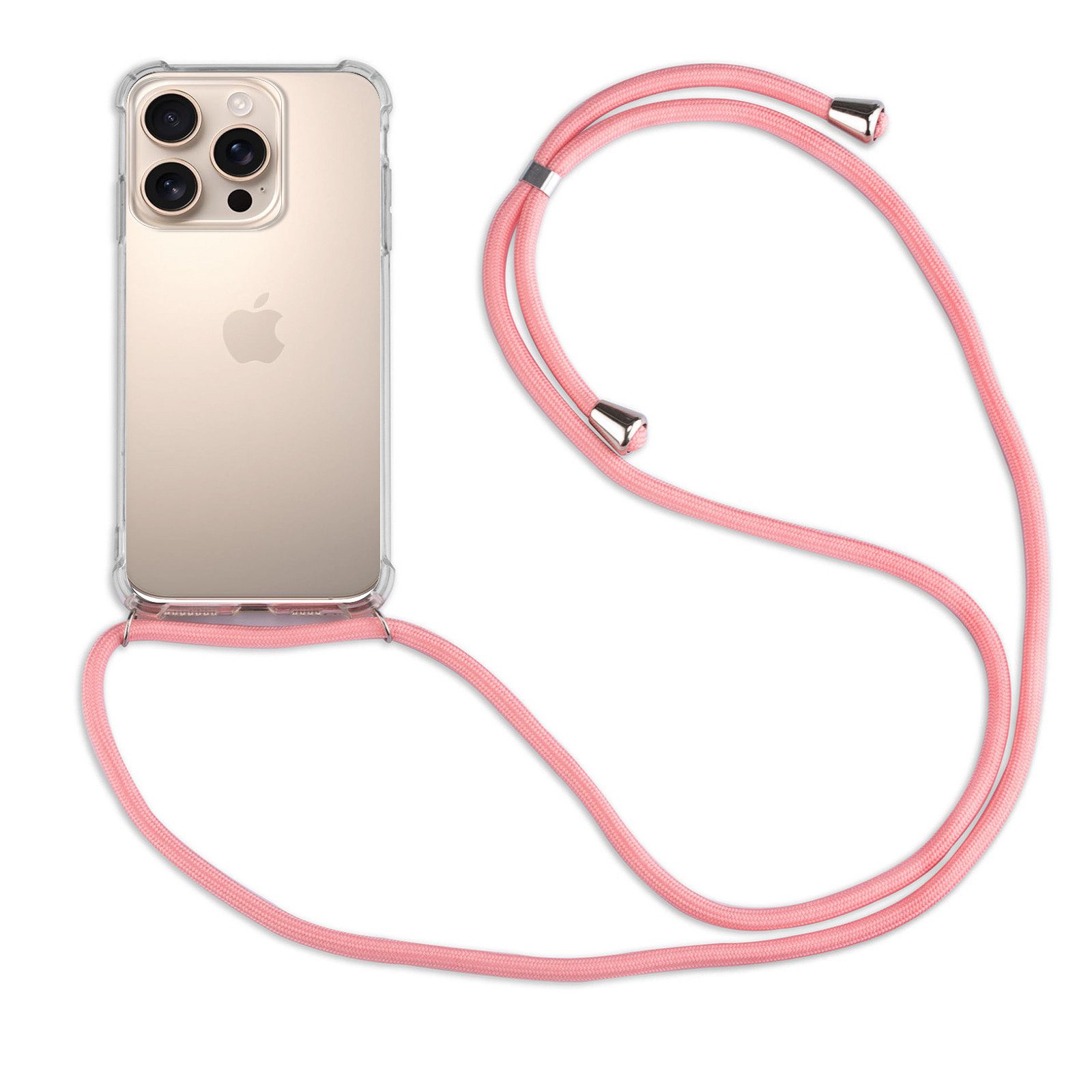 betterfon Handykette für Apple iPhone 16/ Pro/ Pro Max/ Plus Handyhülle mit Band & Kordel, Hände frei – mit Silikonhülle & Schnur für flexiblen Alltag