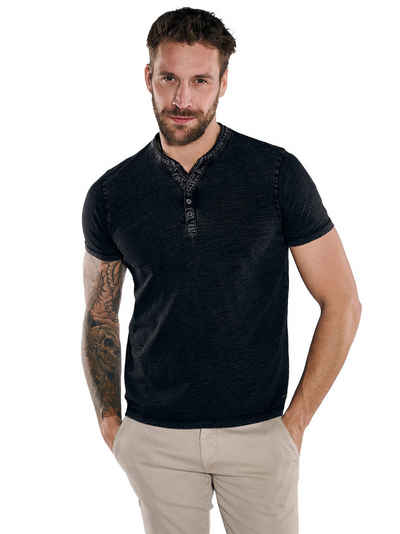 emilio adani T-Shirt Henley-Shirt uni