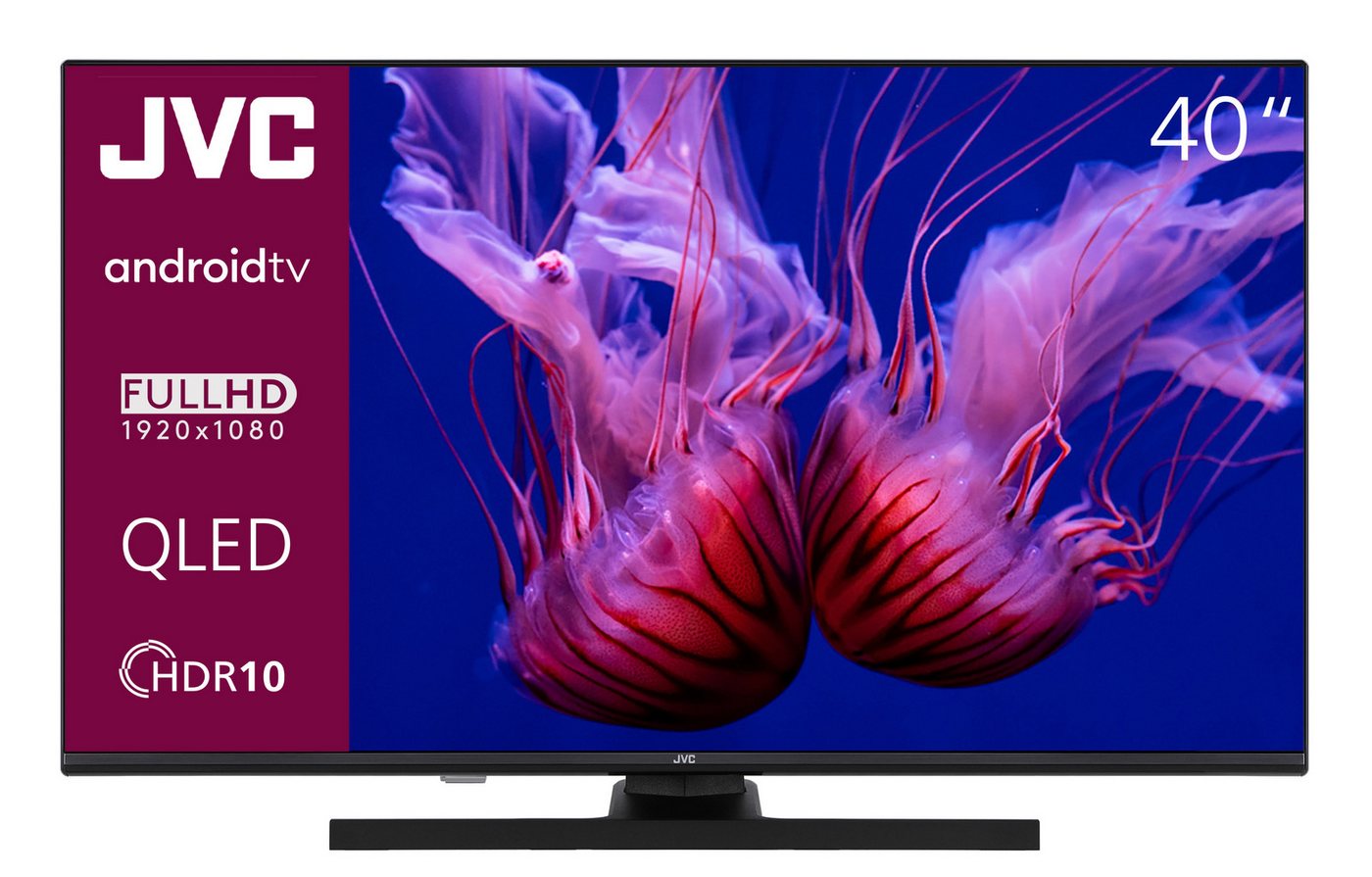 JVC LT-40VQF545A QLED-Fernseher (102 cm/40 Zoll, Full HD, Android TV, Triple-Tuner, Google Play Store, Google Assistant) schwarz ! RABATT: 50.74% JVC LT-40VQF545A QLED-Fernseher (102 cm/40 Zoll, Full HD, Android TV, Triple-Tuner, Google Play Store, Google Assistant) schwarz ! RABATT: 50.74%