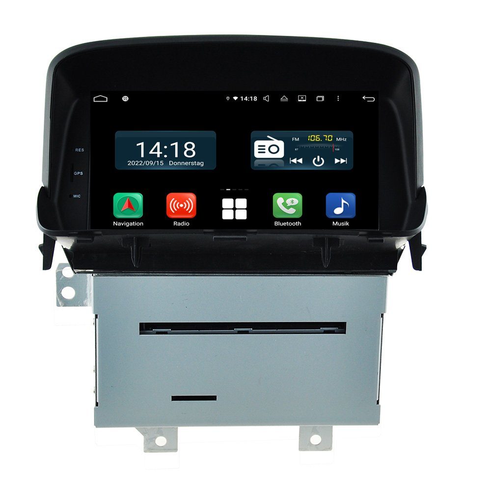 TAFFIO Für CarPlay Touchscreen Einbau-Navigationsgerät Opel Autoradio Android 8" A GPS Mokka