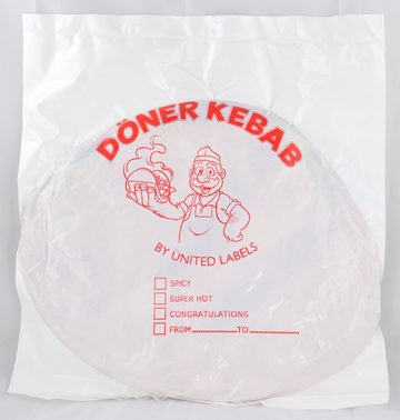 United Labels® Dekokissen Döner Kebab Kissen Dönertasche Dekokissen Sofakissen Zierkissen 40 x 30 cm