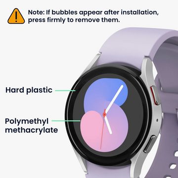 kwmobile Schutzfolie 2x Displayschutzfolie für Samsung Galaxy Watch 5 (40mm), (1-St), Schutzfolie für Fitness Tracker - robuster Displayschutz - transparent