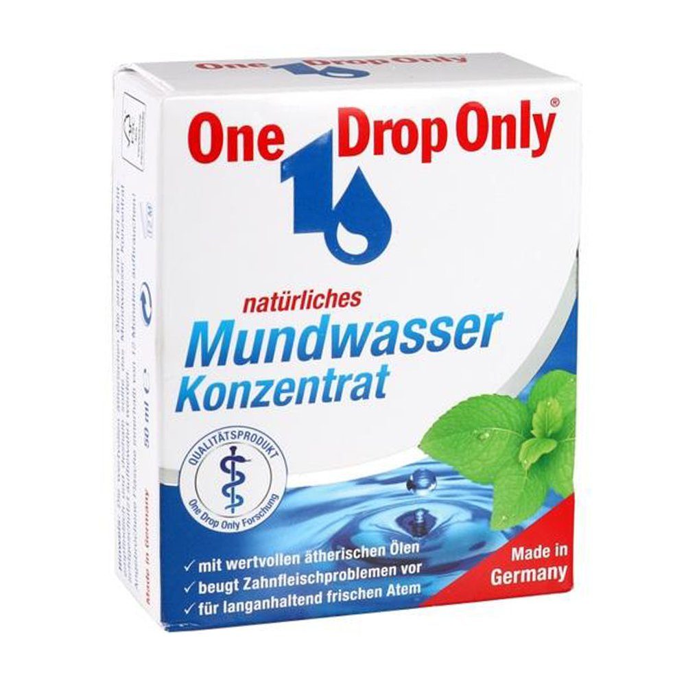 ONE DROP ONLY Chem.-pharm. Vertr. GmbH Жидкость для полоскания рта ONE DROP Only natürl.Mundwasser Konzentrat, 50 ml