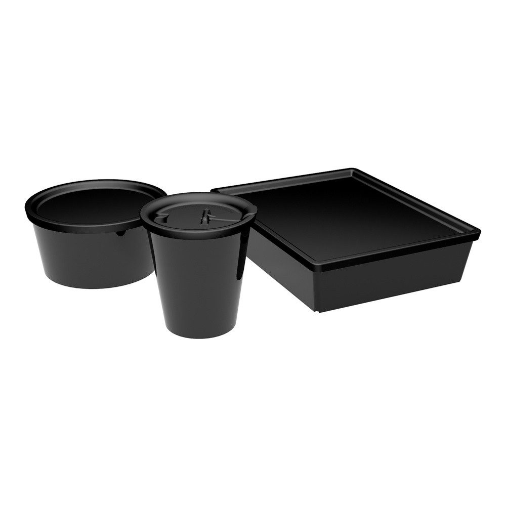 Ornamin Lunchbox Starter-Set, Food-to-go Starter-Set l Becher 300 ml l Schale 600 ml l 2 Fächer
