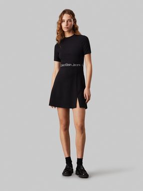Calvin Klein Jeans Skaterkleid TAPE MILANO SHORT SLEEVE DRESS mit Logoschriftzug
